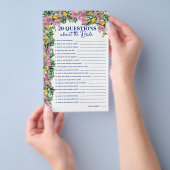 Amalfi-kust Roze Citroenen 20 Vragen Spel Flyer (Hand)
