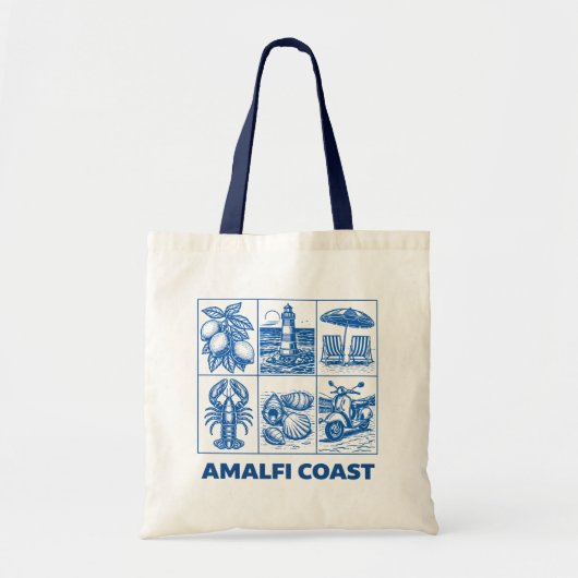 Amalfi-kust Tote Bag (Voorkant)