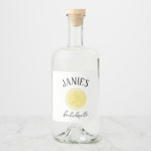 Amalfi-kust vrijgezellenfeest | Citroen Likeurfles Etiket (Voorkant)