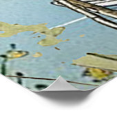 Amalfi-kust watercolor kunstprint poster (Hoek)