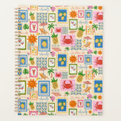 Amalfi-kust Zomer Mediterraan Patroon Planner (Voorkant)