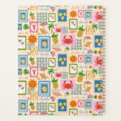 Amalfi-kust Zomer Mediterraan Patroon Planner (Achterkant)