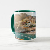Amalfi Kust Zonsondergang Persoonlijke Mok (Voorkant links)