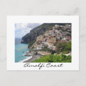 Amalfi kustdorp Positano wit briefkaart (Voorkant)