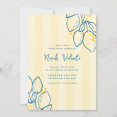 Amalfi Lemon All-in-One Handwritten Bridal Shower Kaart (Voorkant)