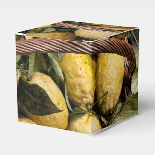 Amalfi Lemon Basket Bedankdoosjes (Voorkant Zijde)