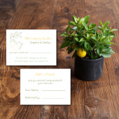 Amalfi Lemon Chic Aanbevelingskaartje