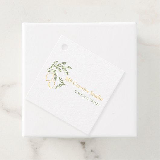 Amalfi Lemon Chic Bedankjes Labels (In situ)