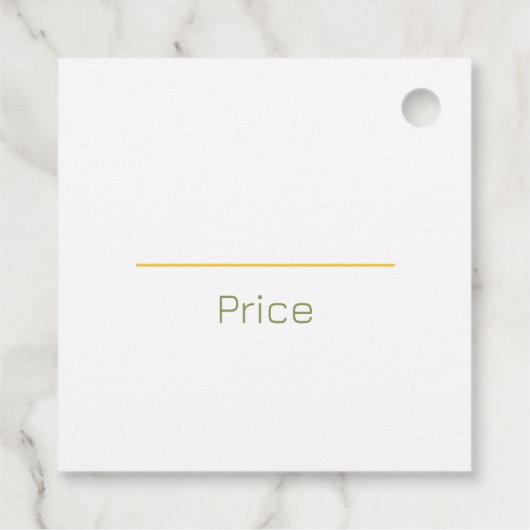 Amalfi Lemon Chic Bedankjes Labels (Achterkant)