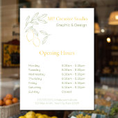 Amalfi Lemon Chic Raamsticker