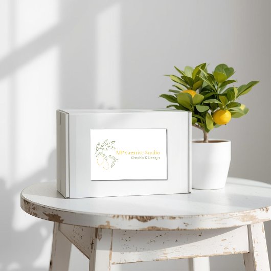 Amalfi Lemon Chic Voedselcontainer Etiket