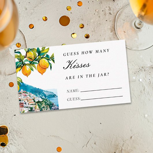 Amalfi Lemon Hoeveel Kussen Vrijgezellenfeest Informatiekaartje