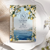 Amalfi Lemon Italiaanse kust bruiloft Kaart