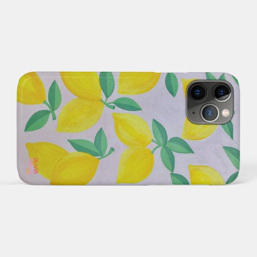 Amalfi Lemon Phone Hoesje van Olivia Molly Art (Achterkant (horizontaal))