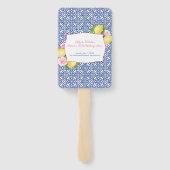 Amalfi Lemons Blue Tegels Milestone Birthday Menu  Handwaaier (Achterkant)