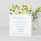 Amalfi Lemons Milestone Vrouw 40e verjaardag Kaart (Staand voorkant)