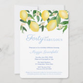 Amalfi Lemons Milestone Vrouw 40e verjaardag Kaart (Voorkant)