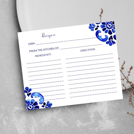 Amalfi Mediterraans Italiaans thema recept kaart