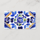 Amalfi Mediterraans Italiaans thema recept kaart (Achterkant)