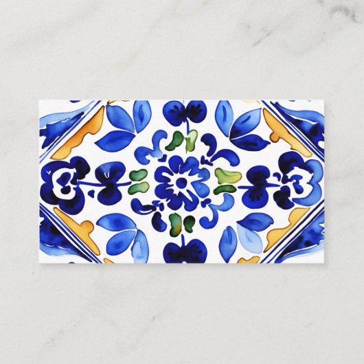 Amalfi Mediterraans Italiaans thema recept kaart (Achterkant)