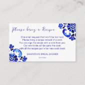 Amalfi Mediterraans Italiaans thema recept kaart (Voorkant)