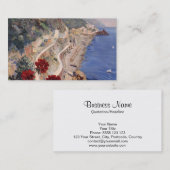 Amalfi Napoli Italië  Italiaans reisbureau Visitekaartje (Voorkant / Achterkant)