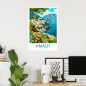 Amalfi Park Poster Ski Reizen NationalVintage (Thuiskantoor)