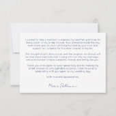 Amalfi Positano blauw tegels citroenen vrijgezelle Bedankkaart (Achterkant)