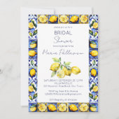 Amalfi Positano blauw tegels citroenen vrijgezelle Kaart (Voorkant)