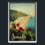 Amalfi Poster<br><div class="desc">Italiaanse reisposter voor Amalfi,  langs de kust ten zuiden van Napels,  van Mario Borgoni,  1927.</div>