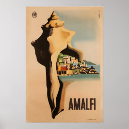 Amalfi Print Italië Reisposter Italiaanse Kunst