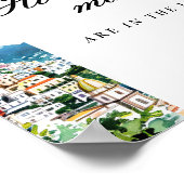 Amalfi raad eens hoeveel kussen Vrijgezellenfeest Poster (Hoek)