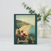  amalfi-reisreclame briefkaart (Staand voorkant)