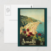  amalfi-reisreclame briefkaart (Voorkant / Achterkant)