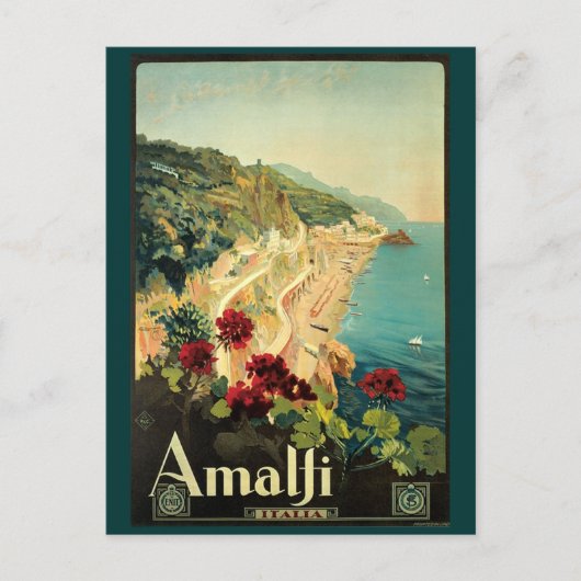  amalfi-reisreclame briefkaart (Voorkant)