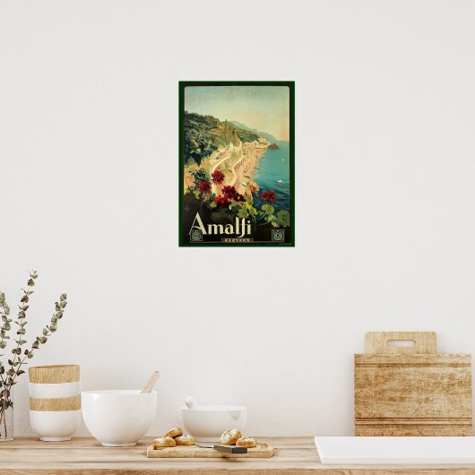  amalfi-reisreclame poster (Keuken)