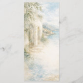 Amalfi Reverie — Mediterranean Coast Wedding Menu (Achterkant)