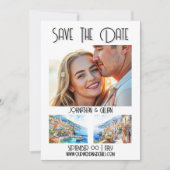 Amalfi slaan de datum foto bestemming uitje save the date (Voorkant)