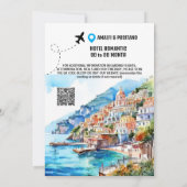 Amalfi slaan de datum foto bestemming uitje save the date (Achterkant)
