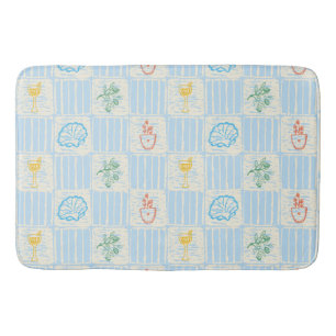 Amalfi stijl naadloos patroon badmat