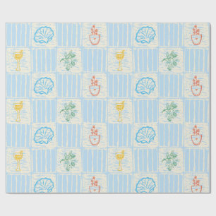 Amalfi stijl naadloos patroon cadeaupapier