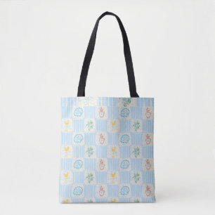 Amalfi stijl naadloos patroon tote bag