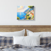 Amalfi Sunrise Canvas (Insitu (Slaapkamer))
