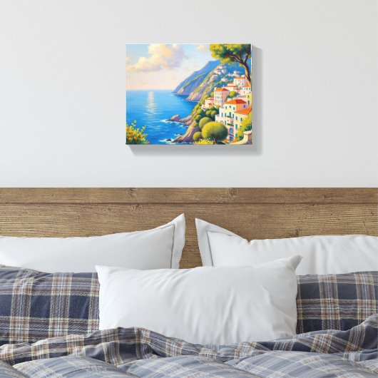 Amalfi Sunrise Canvas (Insitu (Slaapkamer))