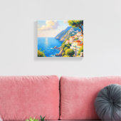 Amalfi Sunrise Canvas (Insitu (Woonkamer))