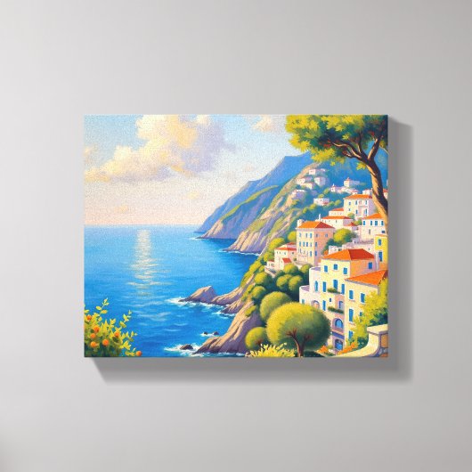Amalfi Sunrise Canvas Afdruk (Voorkant)