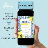 Amalfi Tegels Citroen Mediterrane Bruidsbrunch Kaart