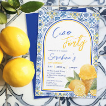 Amalfi Tegels Italiaans 40ste verjaardagsfeest