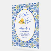 Amalfi Tegels Italiaans Vrijgezellenfeest Acryl Bord (Hoek)