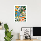Amalfi Travel Print, Italië Amalfi Coast Wall Art Poster (Thuiskantoor)